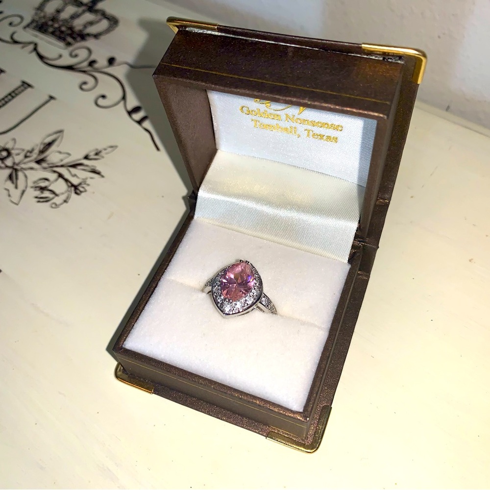 Pink morganite ring